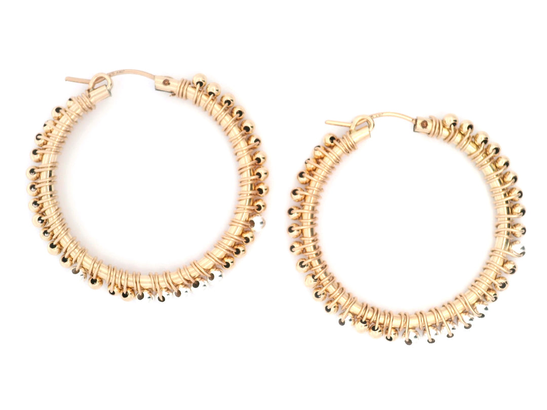 The Francesca Mixed Metal Hoop Earrings