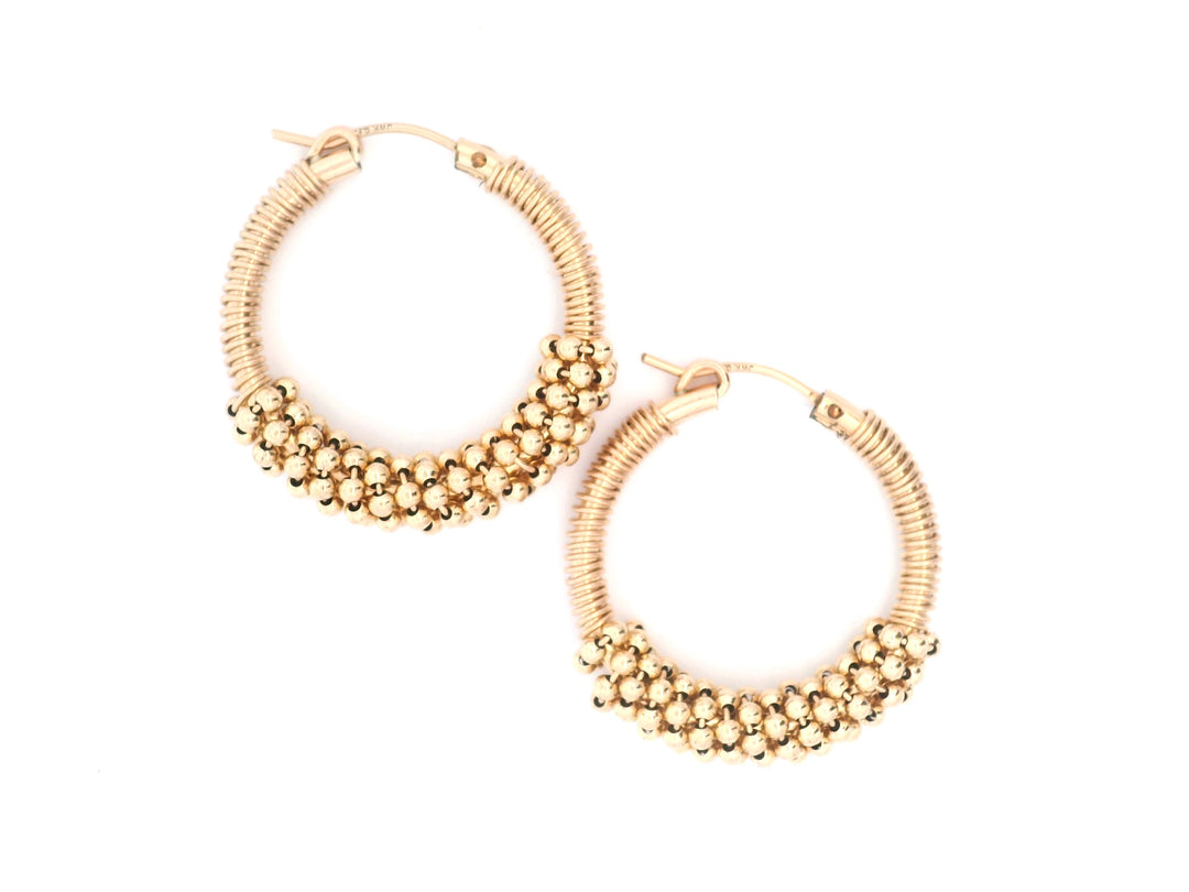 Sierra Bubble Wrap Gold Hoops