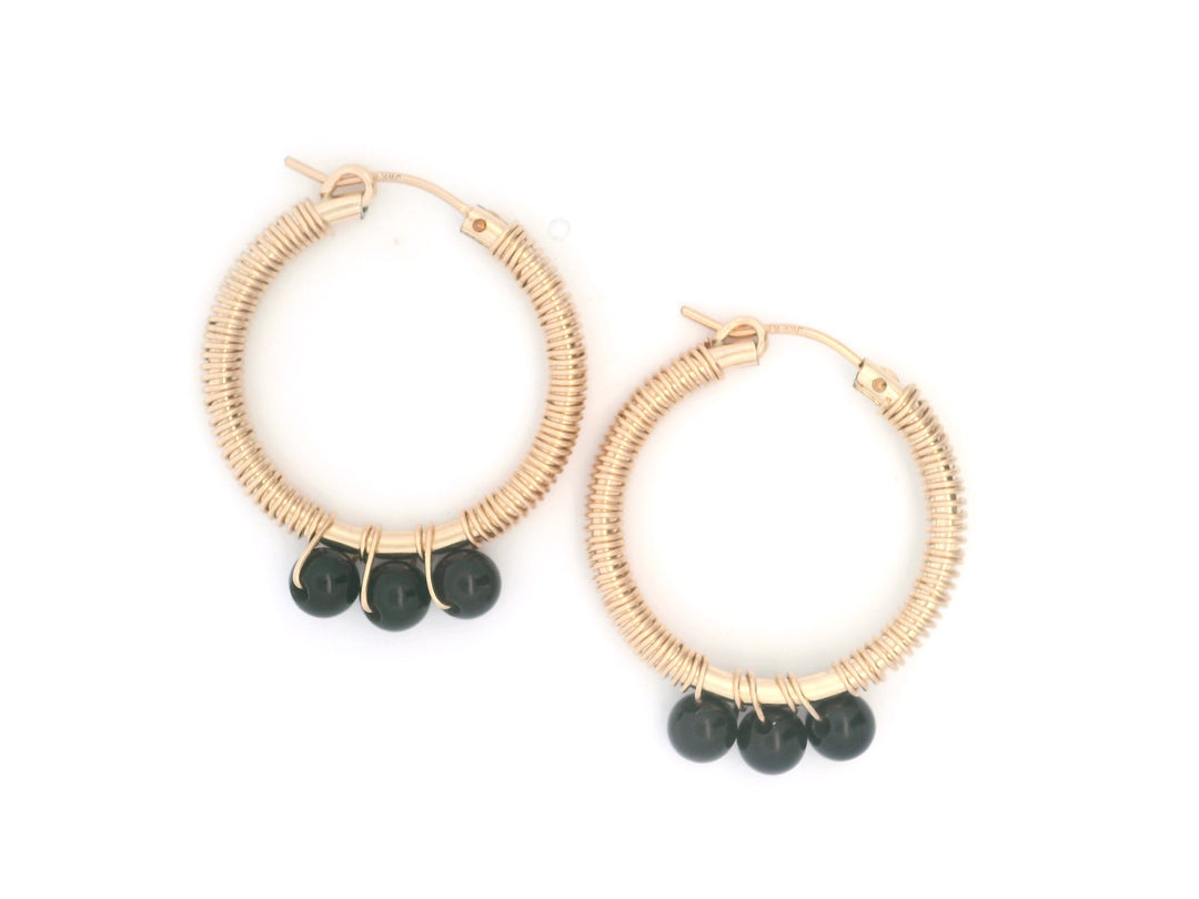 Dior Black Onyx ARJ Iconic Hoops