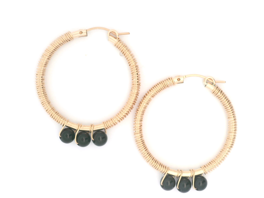 Estelle Black Onyx ARJ Iconic Hoops