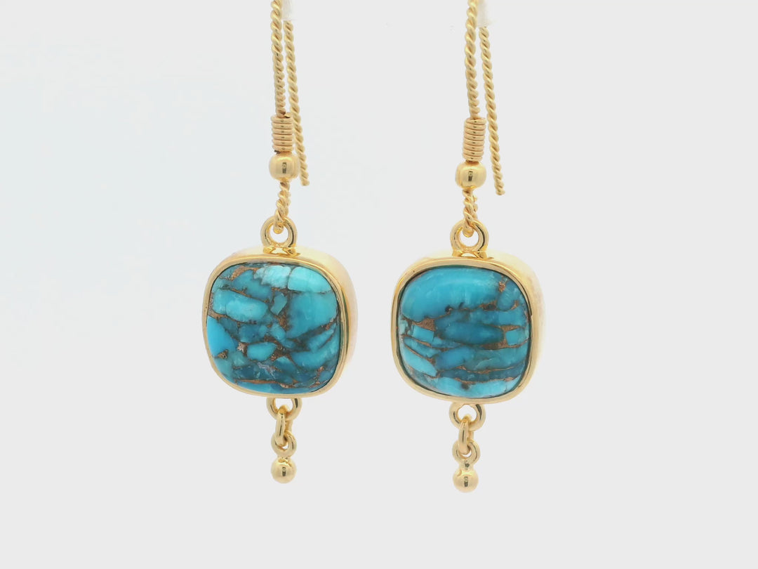 Lucia Turquoise Drop Earrings