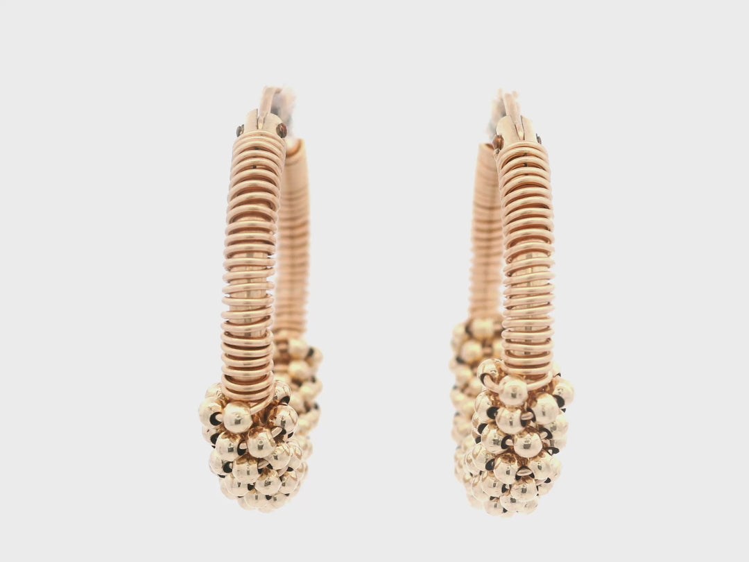 Sierra Bubble Wrap Gold Hoops